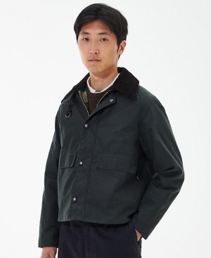 Barbour Sl Spey Wax Jacket Sort | BABO87166