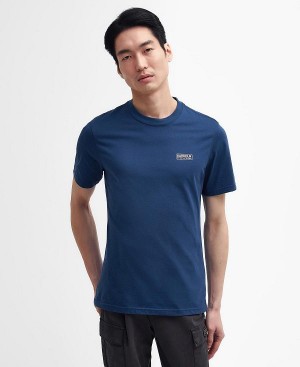 Barbour Small Logo T-shirt Hvide Sort | BABO88298