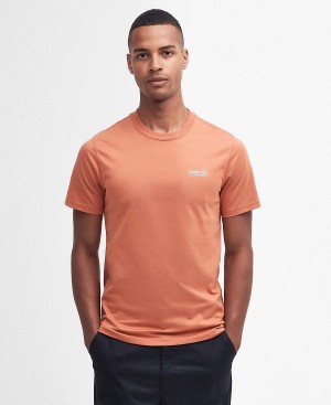 Barbour Small Logo T-shirt Orange | BABO88301