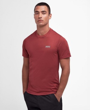 Barbour Small Logo T-shirt Rød | BABO88297