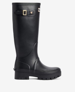 Barbour Snowdon Wellingtons Sort | BABO89946