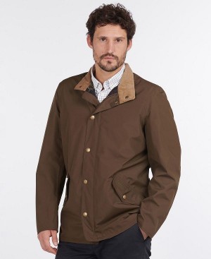 Barbour Spoonbill Waterproof Jacket Mørkeolivengrøn | BABO87404