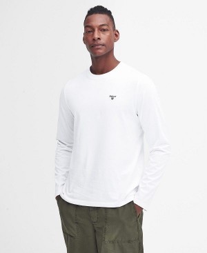 Barbour Sports Long-sleeved T-shirt Hvide | BABO88395