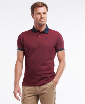 Barbour Sports Polo Mix Shirt Rød | BABO88218