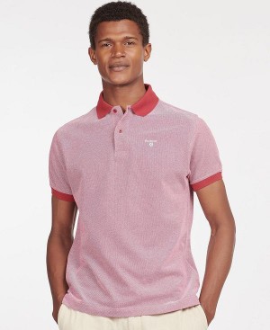 Barbour Sports Polo Mix Shirt Rød | BABO88025