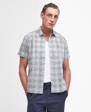 Barbour Springside Regular Short-sleeved Shirt Grå | BABO87776