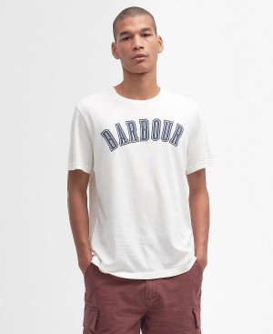 Barbour Stockland Graphic T-shirt Hvide | BABO88361