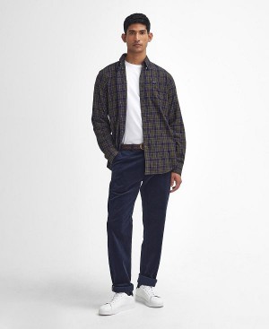 Barbour Stretch Cord Tailored Trousers Mørkeblå | BABO88807