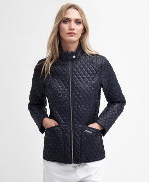 Barbour Swallow Quilted Jacket Mørkeblå | BABO89298