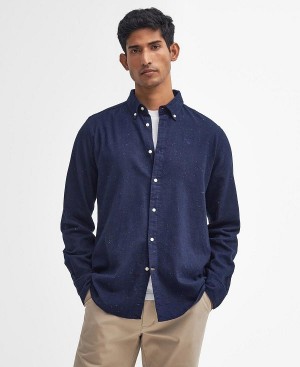 Barbour Tainsbury Tailored Long Sleeved Shirt Mørkeblå | BABO87864