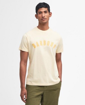 Barbour Terra Dye T-shirt Gul | BABO88338