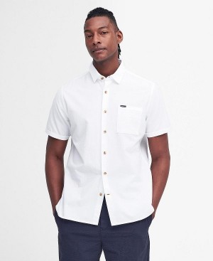 Barbour Thermond Regular Short-sleeved Shirt Hvide | BABO87766