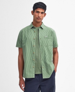 Barbour Thermond Regular Short-sleeved Shirt Grøn | BABO87781