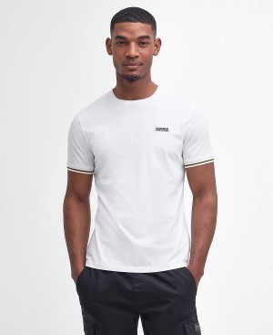 Barbour Torque Tipped T-shirt Hvide | BABO88367