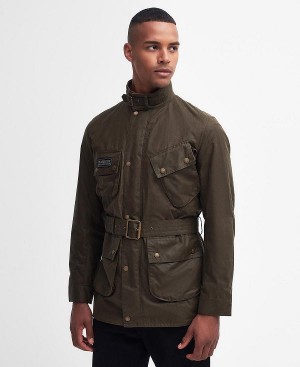 Barbour Tourer Slim International Waxed Jacket Brune | BABO87193