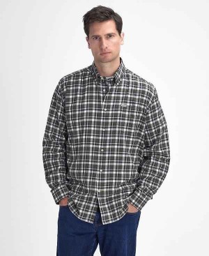 Barbour Turville Regular Long-sleeved Shirt Grøn | BABO87894