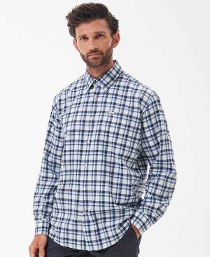 Barbour Turville Shirt Blå | BABO87919