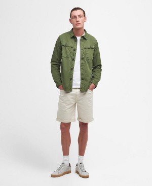 Barbour Twill Shorts Beige | BABO88798