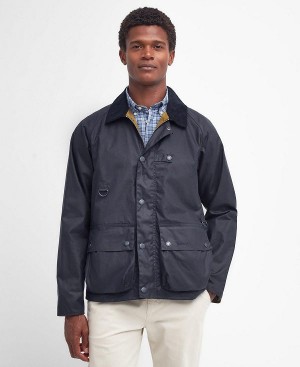 Barbour Utility Spey Waxed Jacket Mørkeblå | BABO87197