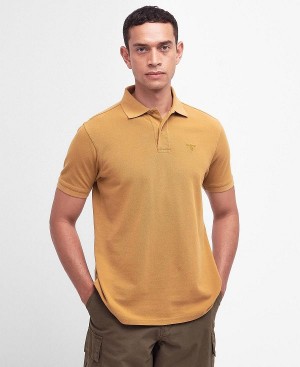 Barbour Washed-out Sports Polo Shirt Brune | BABO88086