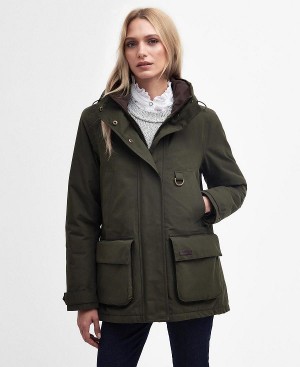 Barbour Waterproof Retriever Jacket Olivengrøn | BABO89398