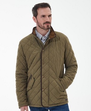 Barbour Waterproof Shoveler Quilted Jacket Brune | BABO87365