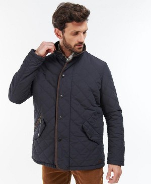 Barbour Waterproof Shoveler Quilted Jacket Mørkeblå | BABO87366