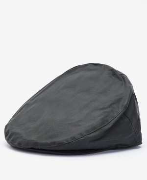 Barbour Wax Flat Cap Mørkeblå | BABO88962