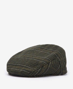 Barbour Wilkin Flat Cap Olivengrøn | BABO89017