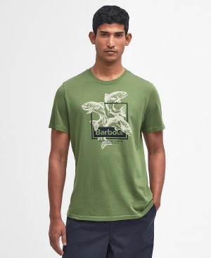 Barbour Witton Graphic T-shirt Grøn | BABO88351