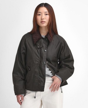 Barbour Women'S Transport Waxed Jacket Sort | BABO89229