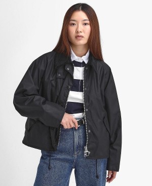 Barbour Women'S Transport Waxed Jacket Sort | BABO89231