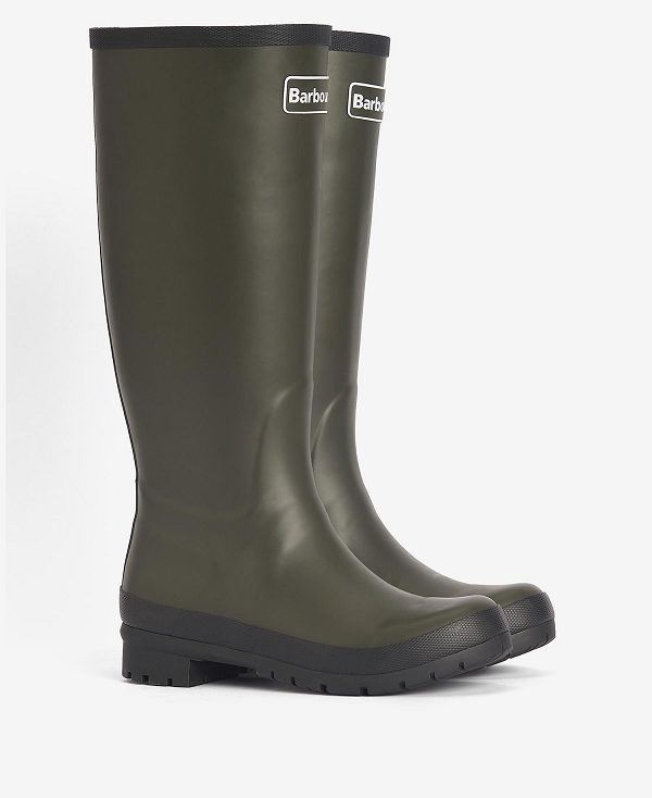 Barbour Abbey Wellington Boots Olivengrøn | BABO89915