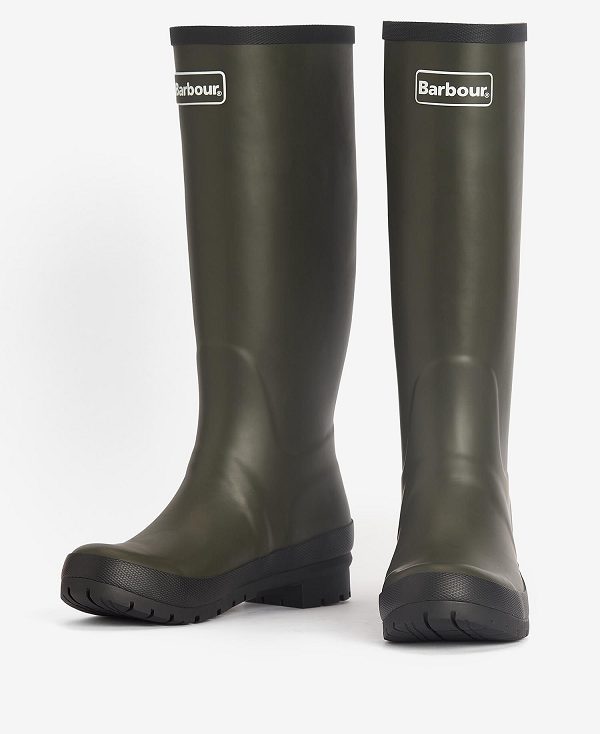 Barbour Abbey Wellington Boots Olivengrøn | BABO89915