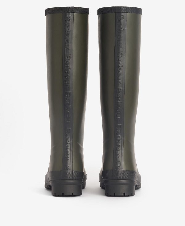 Barbour Abbey Wellington Boots Olivengrøn | BABO89915