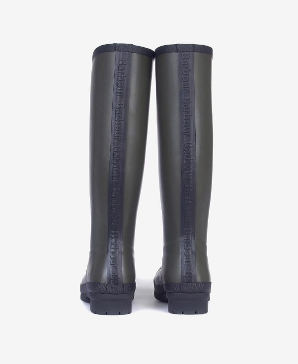 Barbour Abbey Wellington Boots Olivengrøn | BABO89915