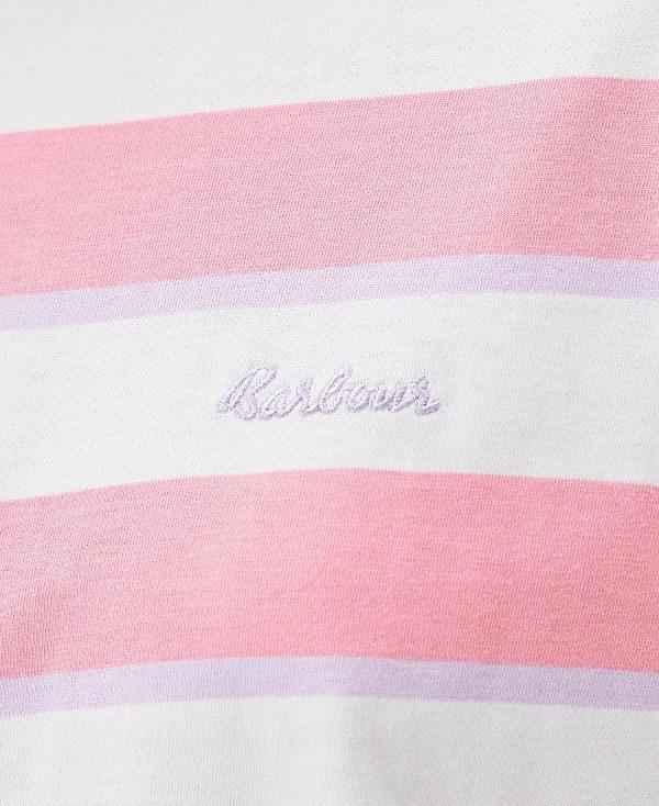 Barbour Acanthus T-shirt Striber | BABO89540