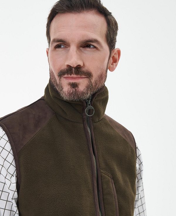 Barbour Active Fleece Gilet Grøn | BABO88709