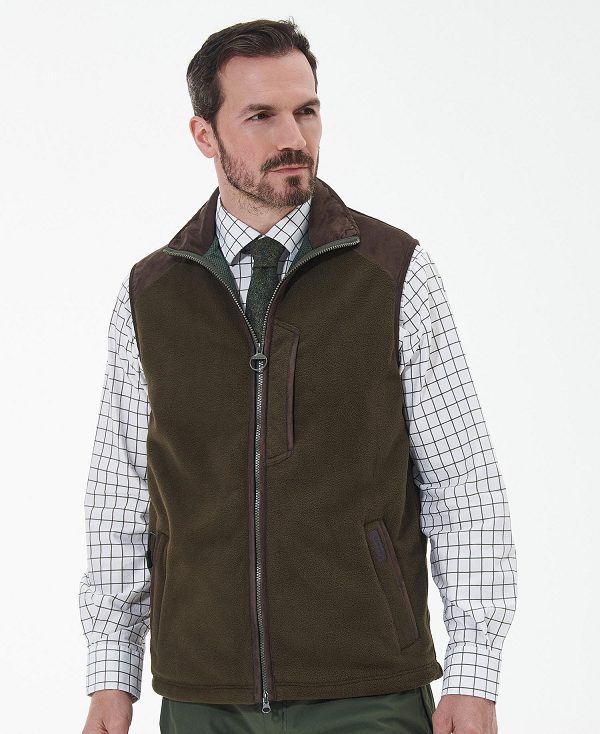 Barbour Active Fleece Gilet Grøn | BABO88709