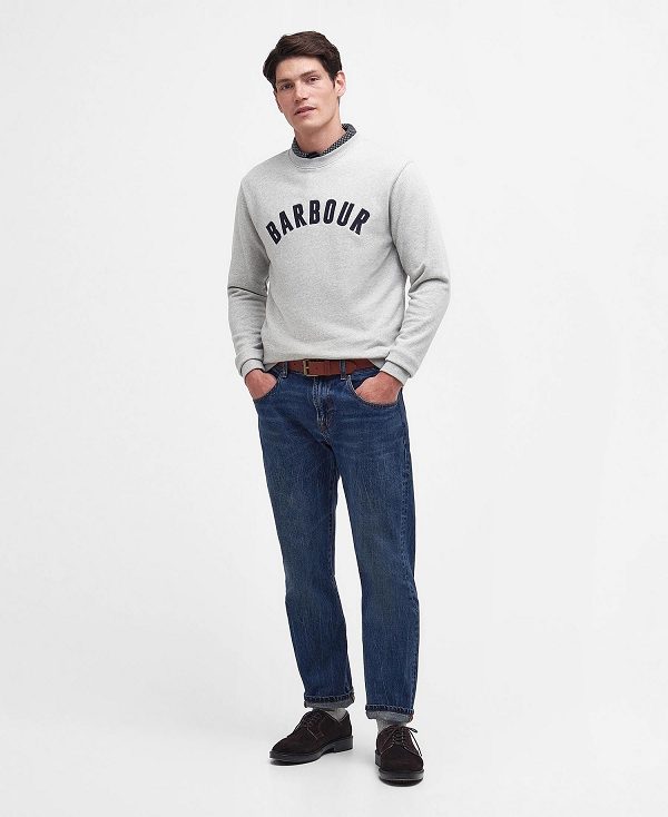 Barbour Addington Sweatshirt Grå | BABO88442