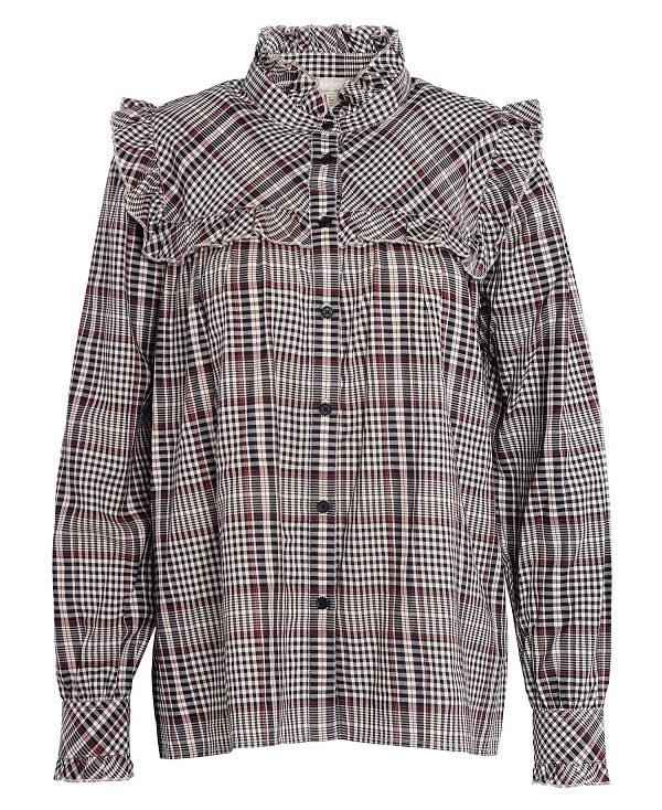 Barbour Adela Long-sleeved Shirt Dyb Grå | BABO89477