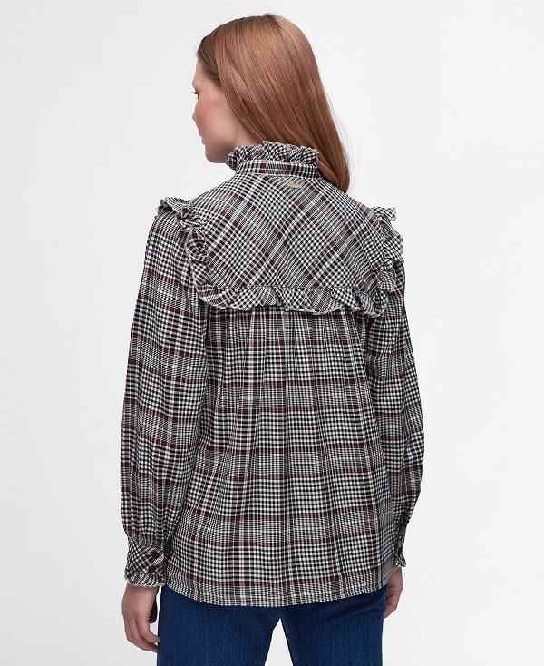 Barbour Adela Long-sleeved Shirt Dyb Grå | BABO89477