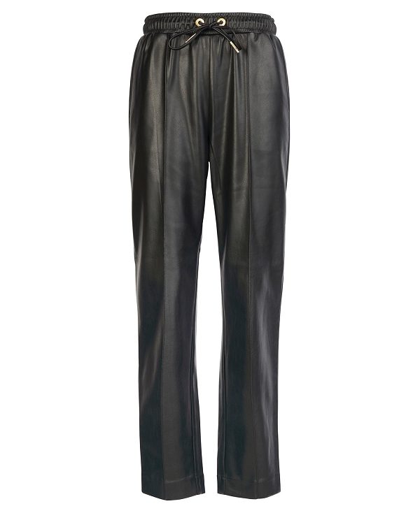 Barbour Agusta Faux-leather Trousers Brune | BABO89830