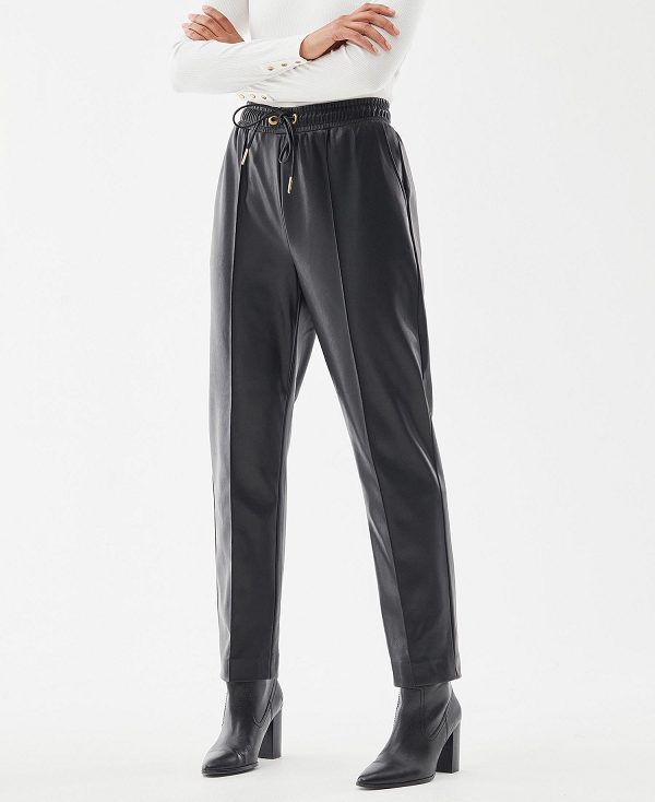 Barbour Agusta Faux-leather Trousers Brune | BABO89830