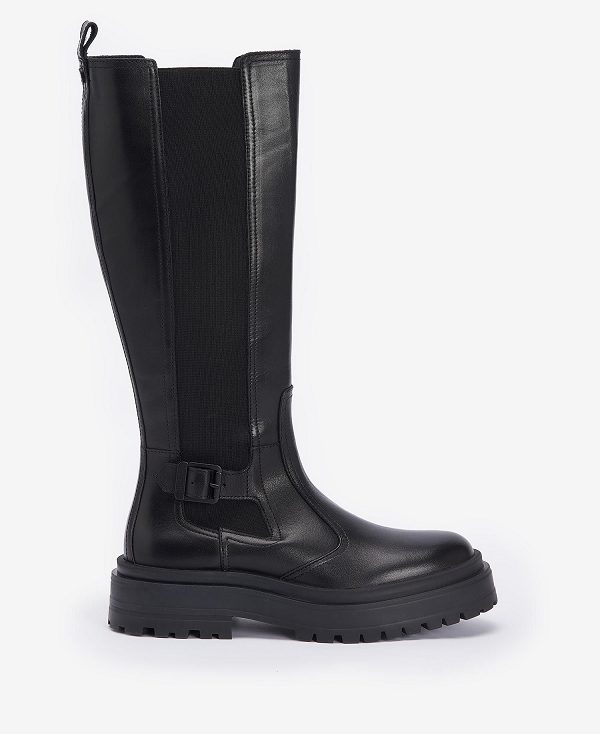 Barbour Alicia Knee-high Boots Sort | BABO89877