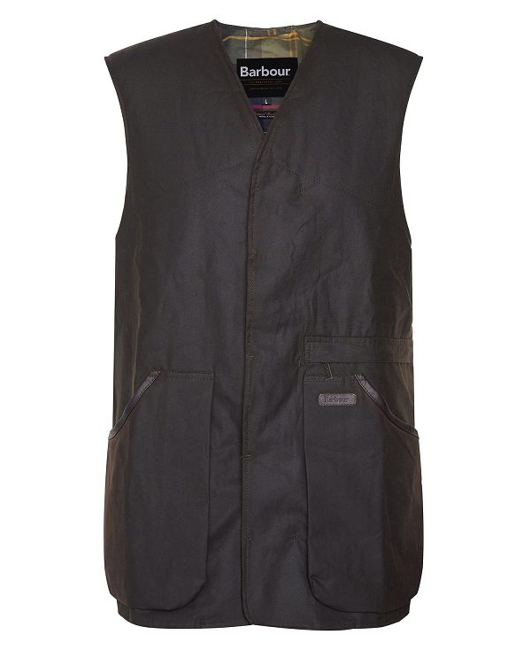 Barbour Alwinton Waxed Gilet Olivengrøn | BABO87545