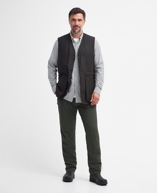 Barbour Alwinton Waxed Gilet Olivengrøn | BABO87545