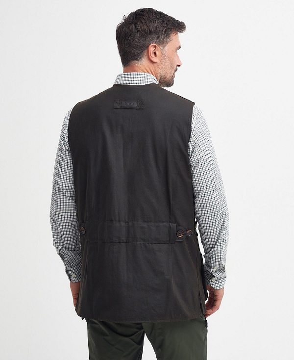 Barbour Alwinton Waxed Gilet Olivengrøn | BABO87545