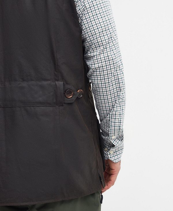 Barbour Alwinton Waxed Gilet Olivengrøn | BABO87545