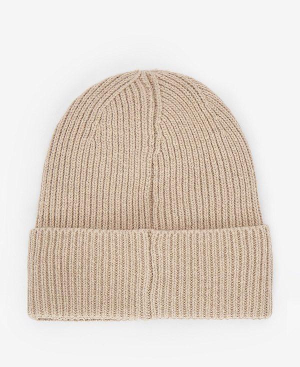 Barbour Amble Beanie Hvide | BABO90043